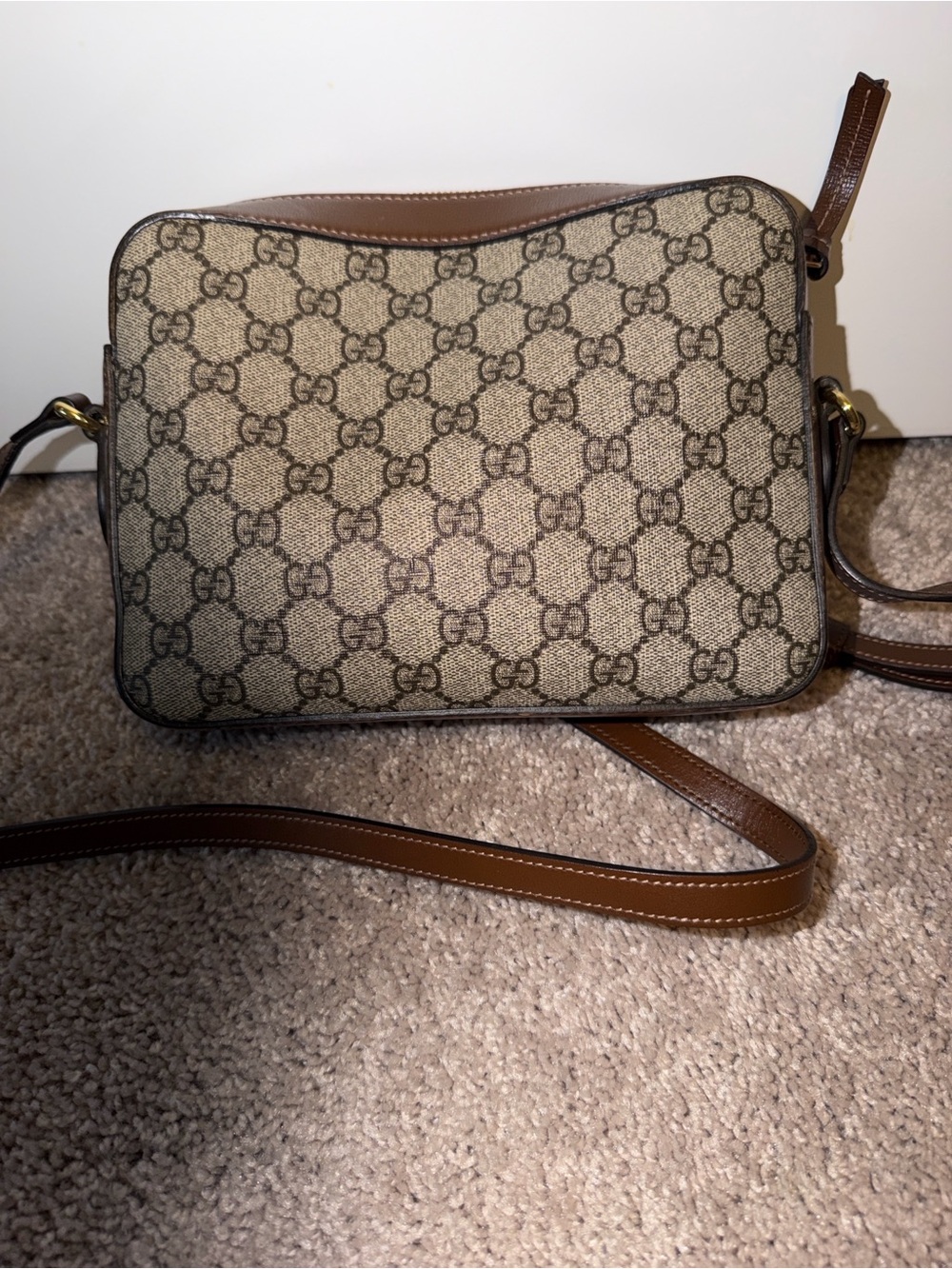 Gucci GG Supreme Horsebit 1955 in brown - Picture 7 of 14